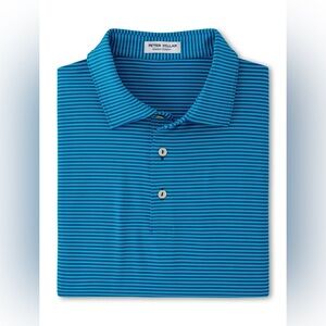 Peter Millar Summer Comfort Polo Men's XL Blue Golf Hales Performance Shirt NWT